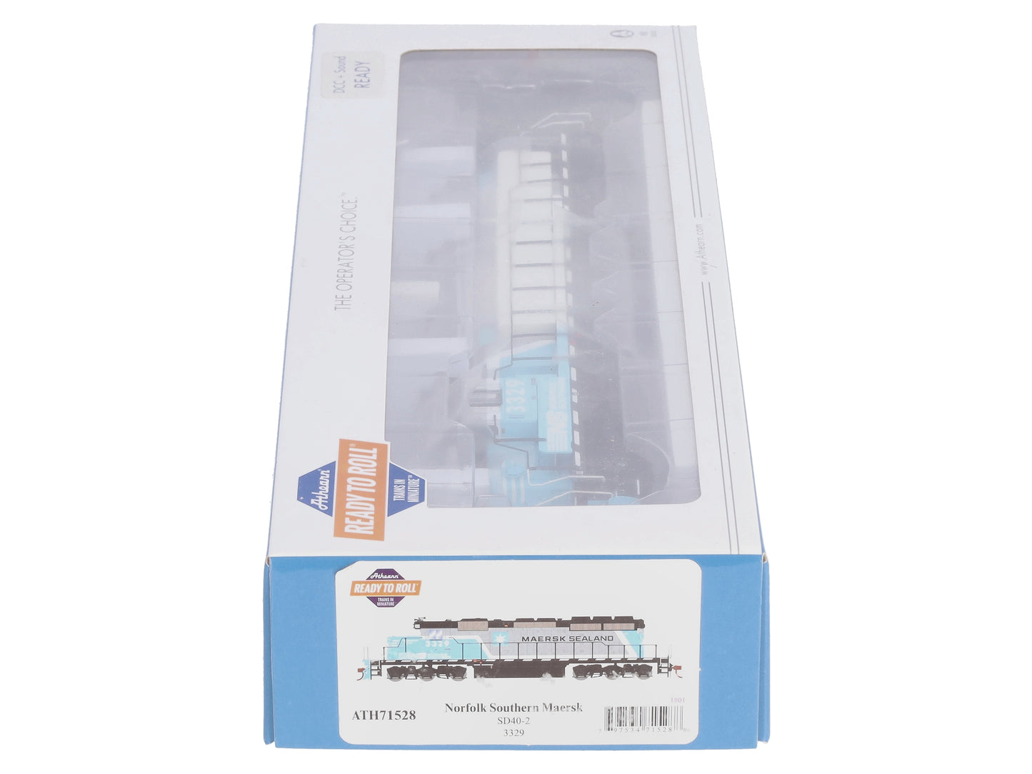 Athearn 71528 HO NS/Maersk Sealand RTR SD40-2 Diesel Locomotive #3329