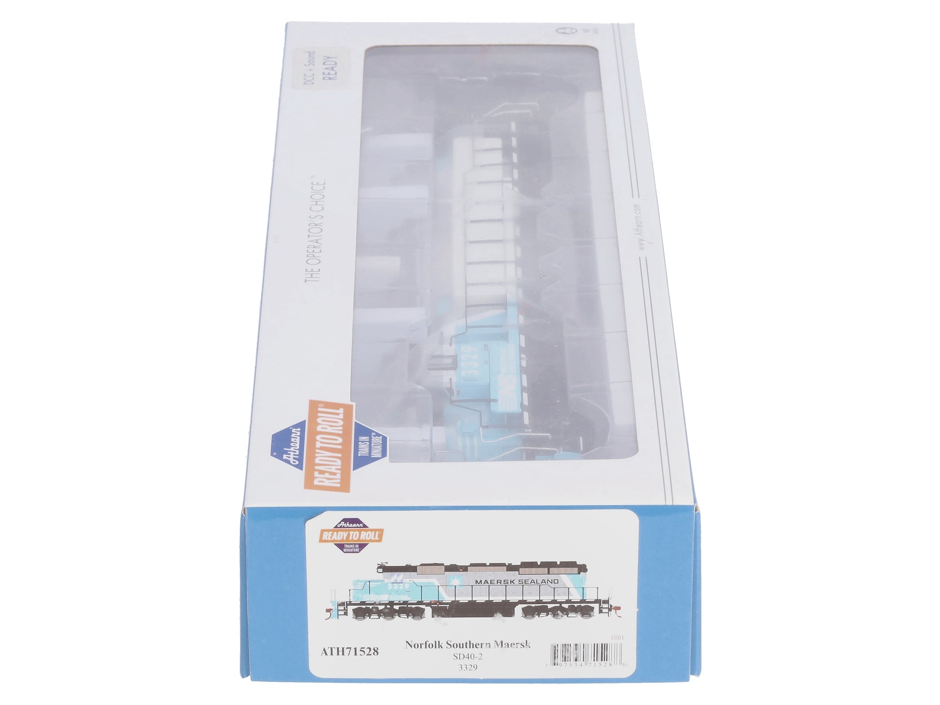 Athearn 71528 HO NS/Maersk Sealand RTR SD40-2 Diesel Locomotive #3329