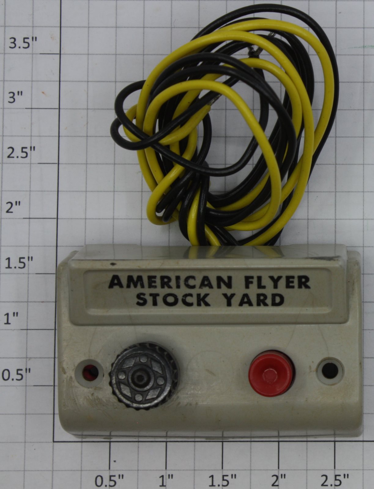 American Flyer XA14A965-AE S Scale White Stock Yard Control Button