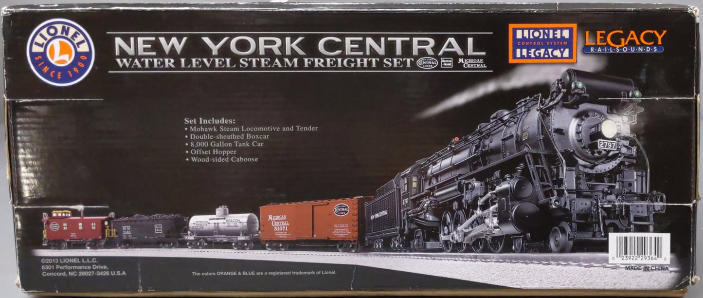 Lionel 6-29364 O Gauge New York Central Water Level Steam Freight Train Set