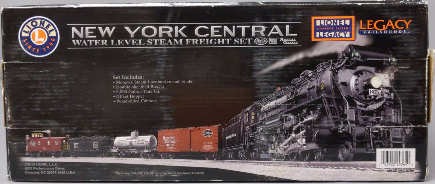 Lionel 6-29364 O Gauge New York Central Water Level Steam Freight Train Set
