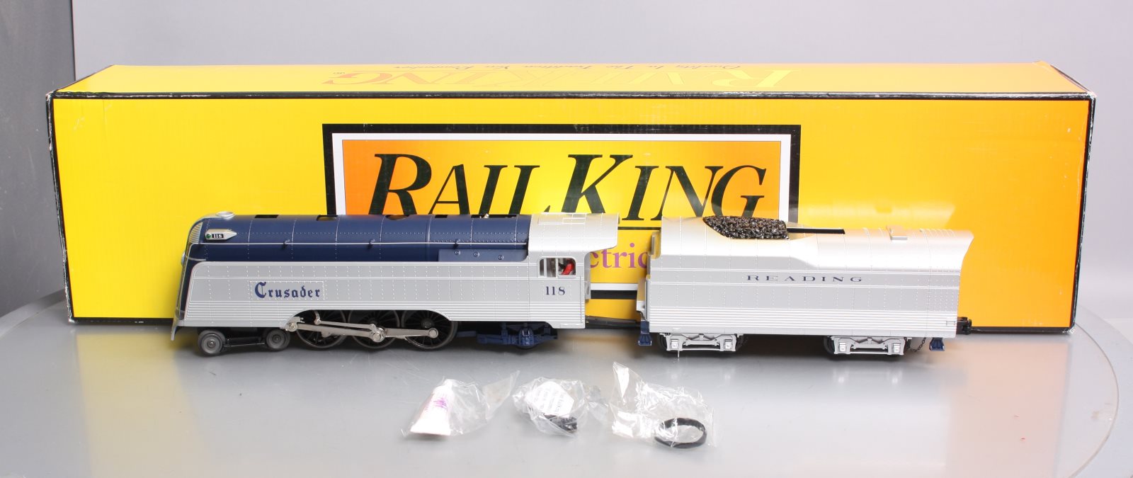 MTH 30-1699-1 O Reading 4-6-2 Imperial Streamlined Crusader #118 w/PS3