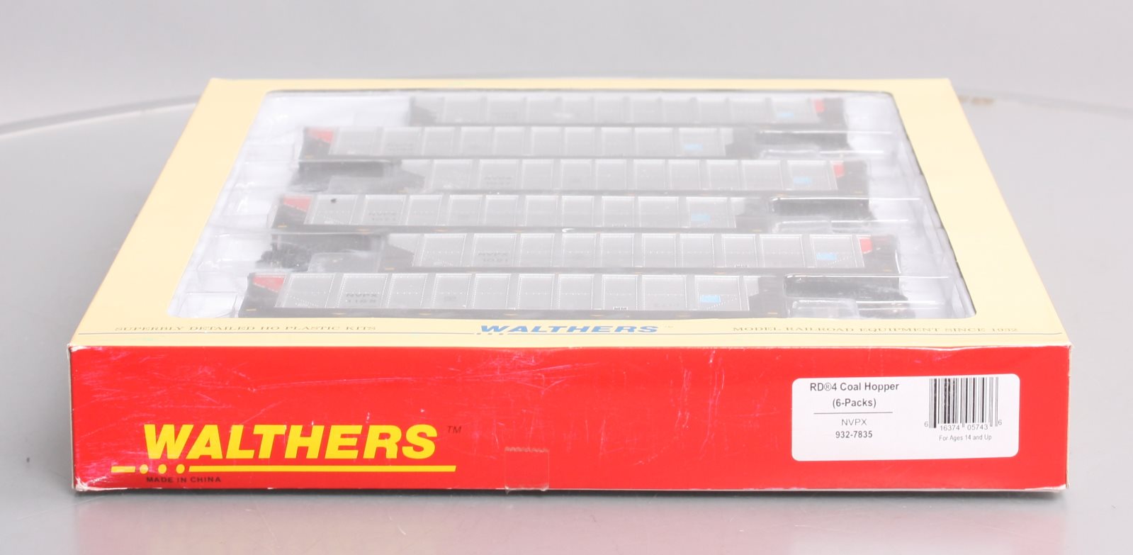 Walthers 932-7835 HO Scale RD Coal Hopper (6-Pack) NIB