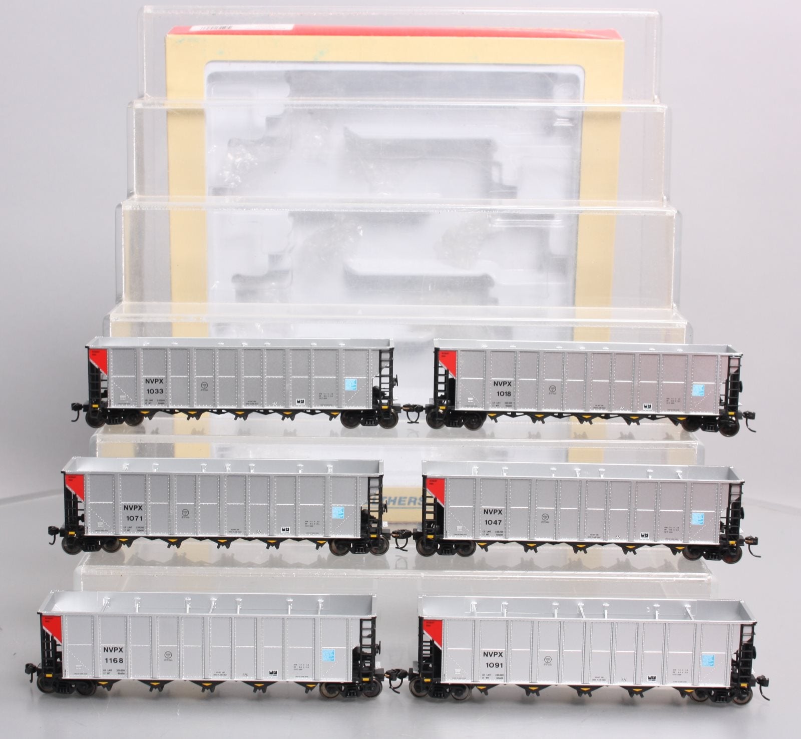 Walthers 932-7835 HO Scale RD Coal Hopper (6-Pack) NIB