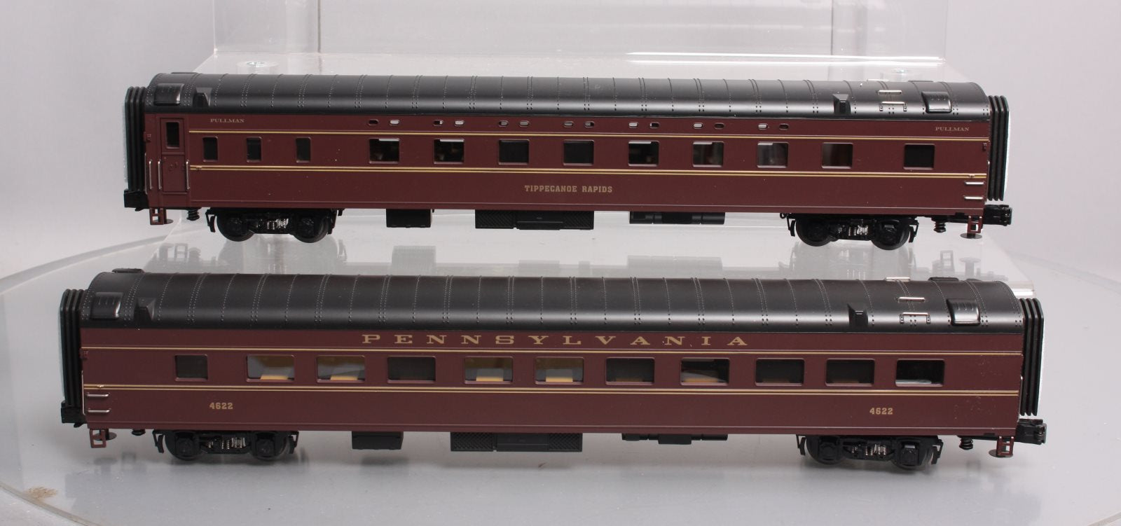 MTH 20-66043 O PRR 70' Streamlined Smooth Sided Sleeper/Diner Set (Set of 2)
