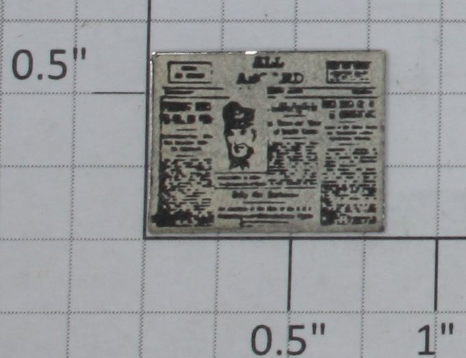 Lionel 128-77 Metal Newspaper for Man