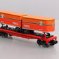 Lionel 6-81465 O Gauge Southern Pacific Flatcar w/Piggyback Trailers #39477