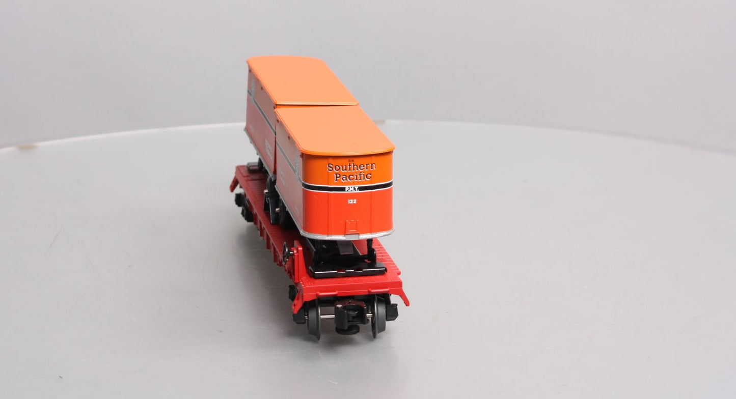 Lionel 6-81465 O Gauge Southern Pacific Flatcar w/Piggyback Trailers #39477
