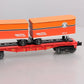 Lionel 6-81465 O Gauge Southern Pacific Flatcar w/Piggyback Trailers #39477