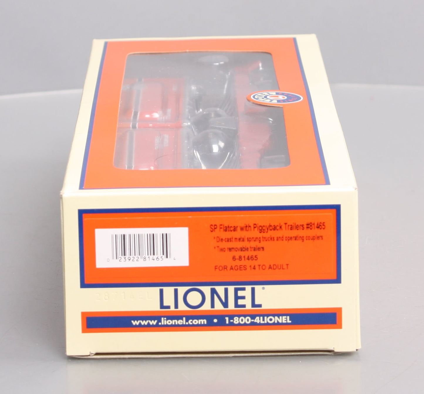 Lionel 6-81465 O Gauge Southern Pacific Flatcar w/Piggyback Trailers LN/Box
