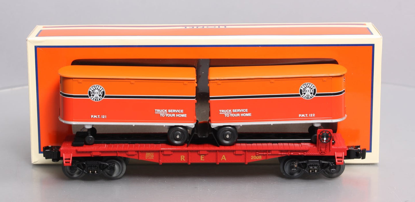Lionel 6-81465 O Gauge Southern Pacific Flatcar w/Piggyback Trailers LN/Box