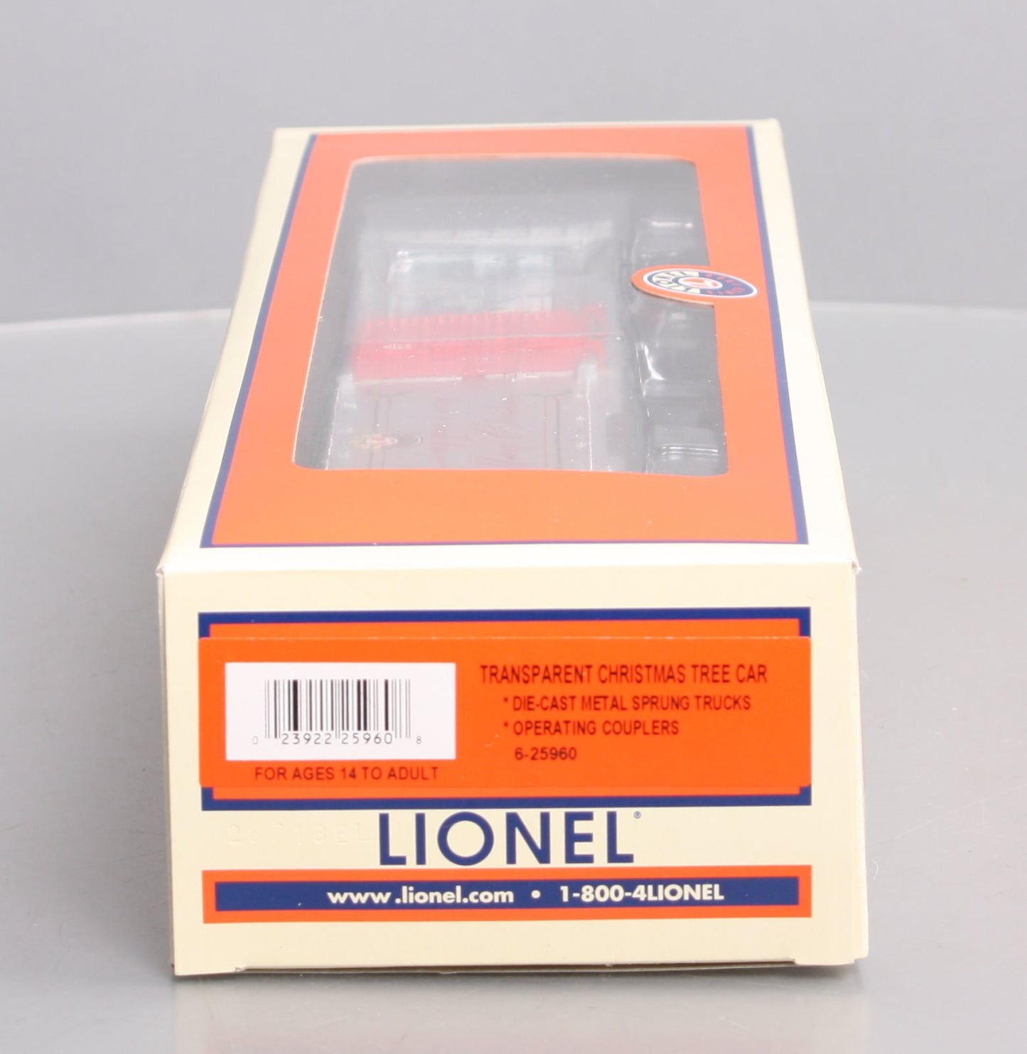 Lionel 6-25960 O North Pole Central Tree Delivery Transparent Boxcar #25960 LN/Box