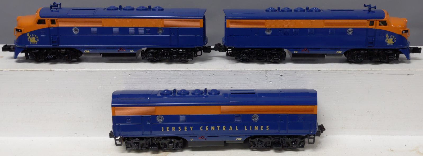 MTH 30-20460-1 O Jersey Central F3 ABA Diesel Engine Set with PS 3.0 #52/55