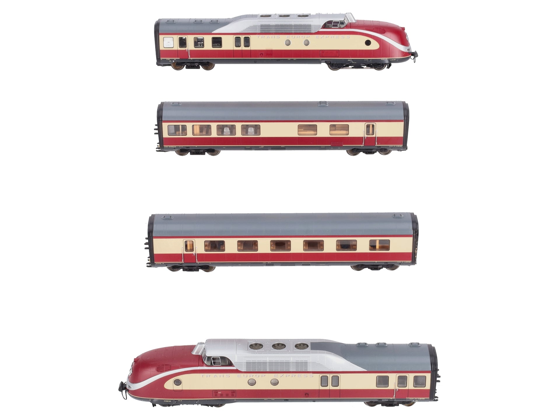 Marklin 37604 HO Deutsche Bundesbahn VT 11.5 TEE Diesel Powered Rail Car Train