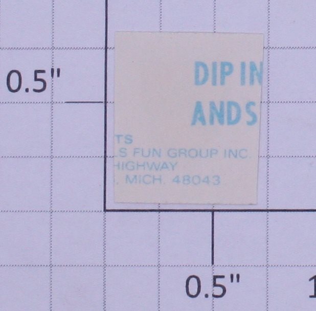 Lionel 8221-7 D & H Water Soluble Decal