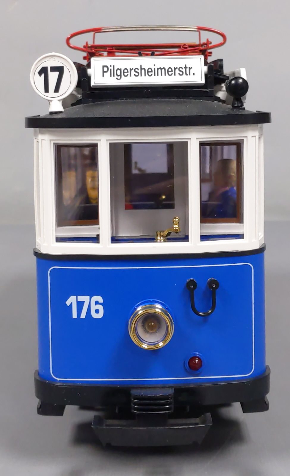 LGB 20202 G Scale Trolley Car Set (Blue) LN/Box