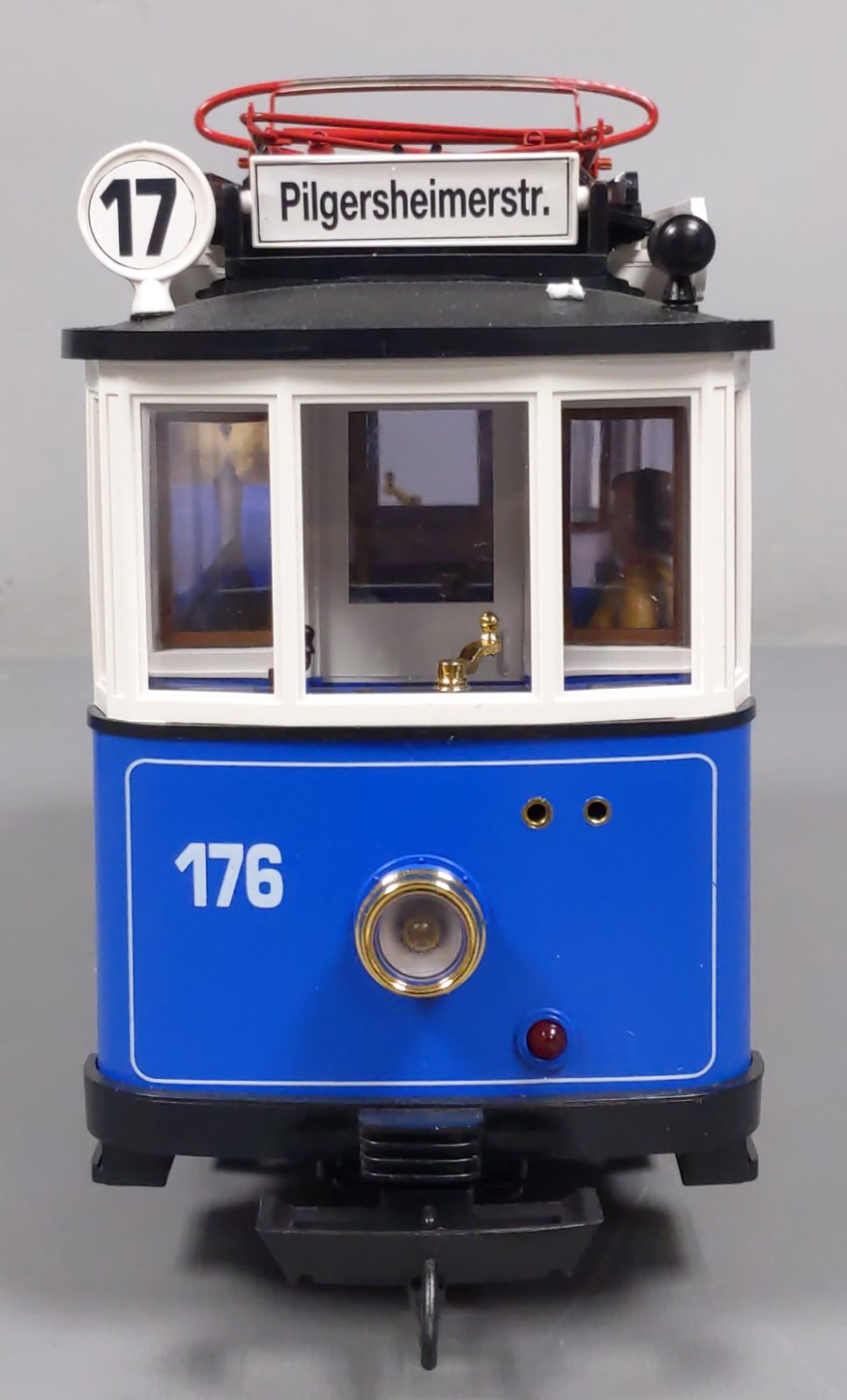 LGB 20202 G Scale Trolley Car Set (Blue) LN/Box