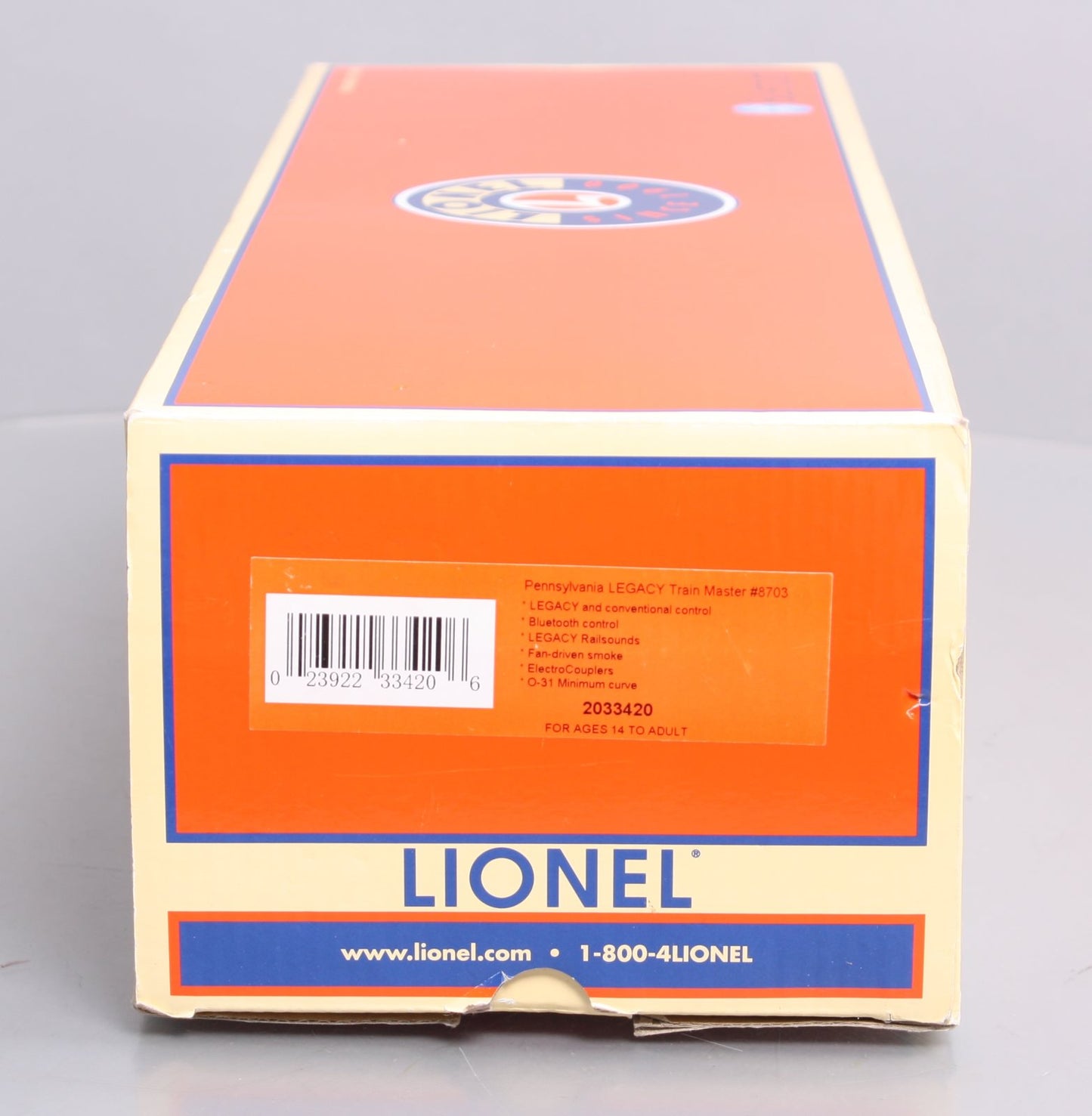 Lionel 2033420 O Gauge Pennsylvania RR Legacy Train Master Locomotive #8703 LN/Box