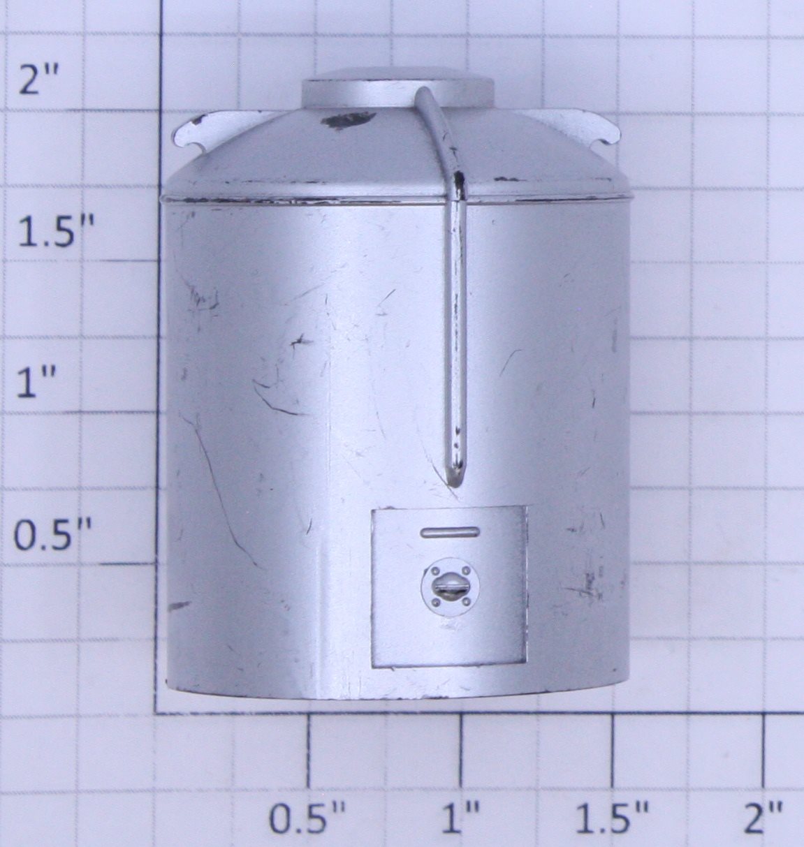 American Flyer PA-13C201-S S Scale Silver Canister without Lettering