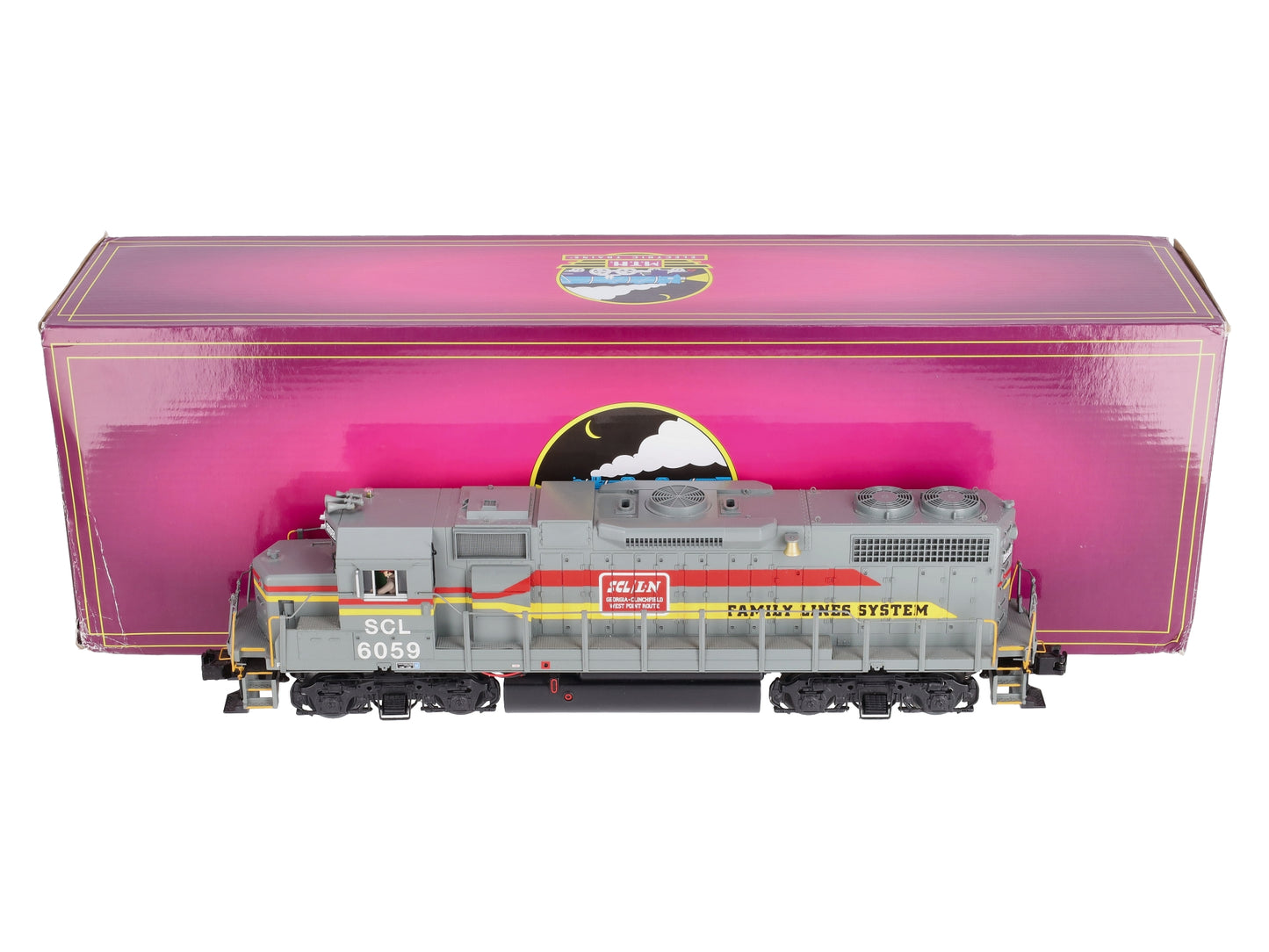MTH 20-20643-1 Seaboard GP38-2 Diesel Engine w/PS 3.0 #6059 (Hi-Rail Wheels)