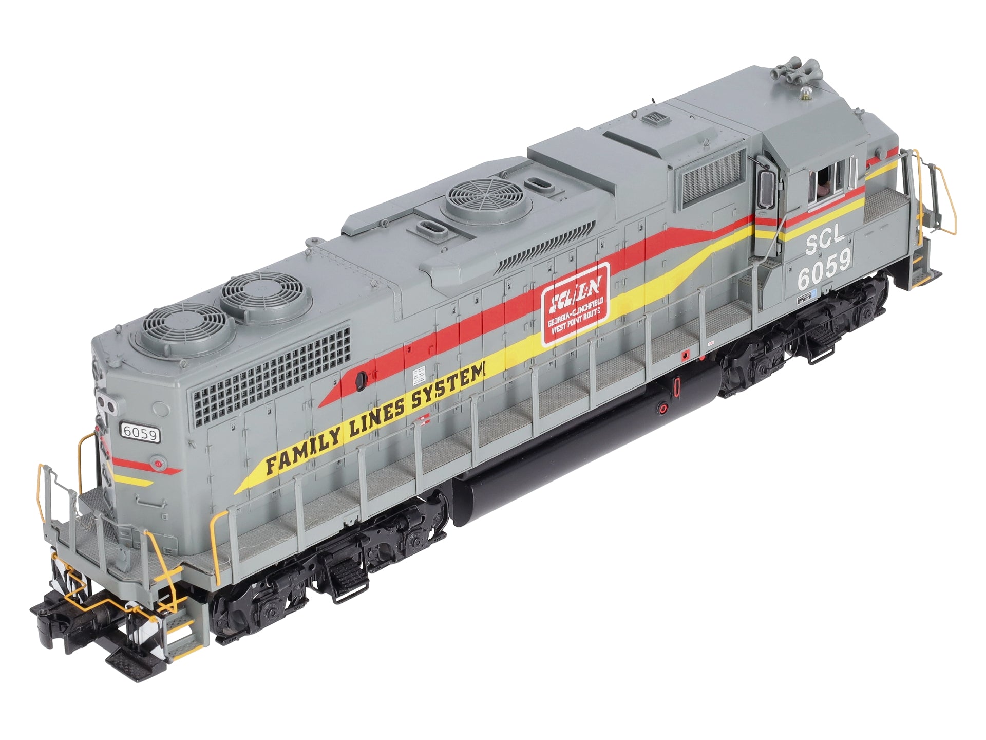 MTH 20-20643-1 Seaboard GP38-2 Diesel Engine w/PS 3.0 #6059 (Hi-Rail Wheels)