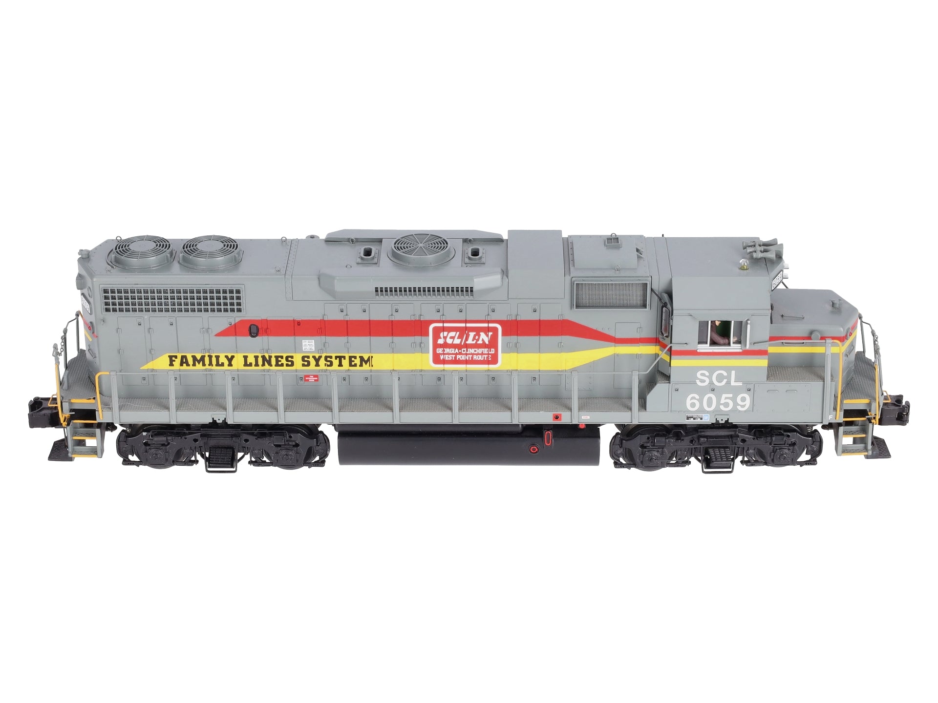 MTH 20-20643-1 Seaboard GP38-2 Diesel Engine w/PS 3.0 #6059 (Hi-Rail Wheels)