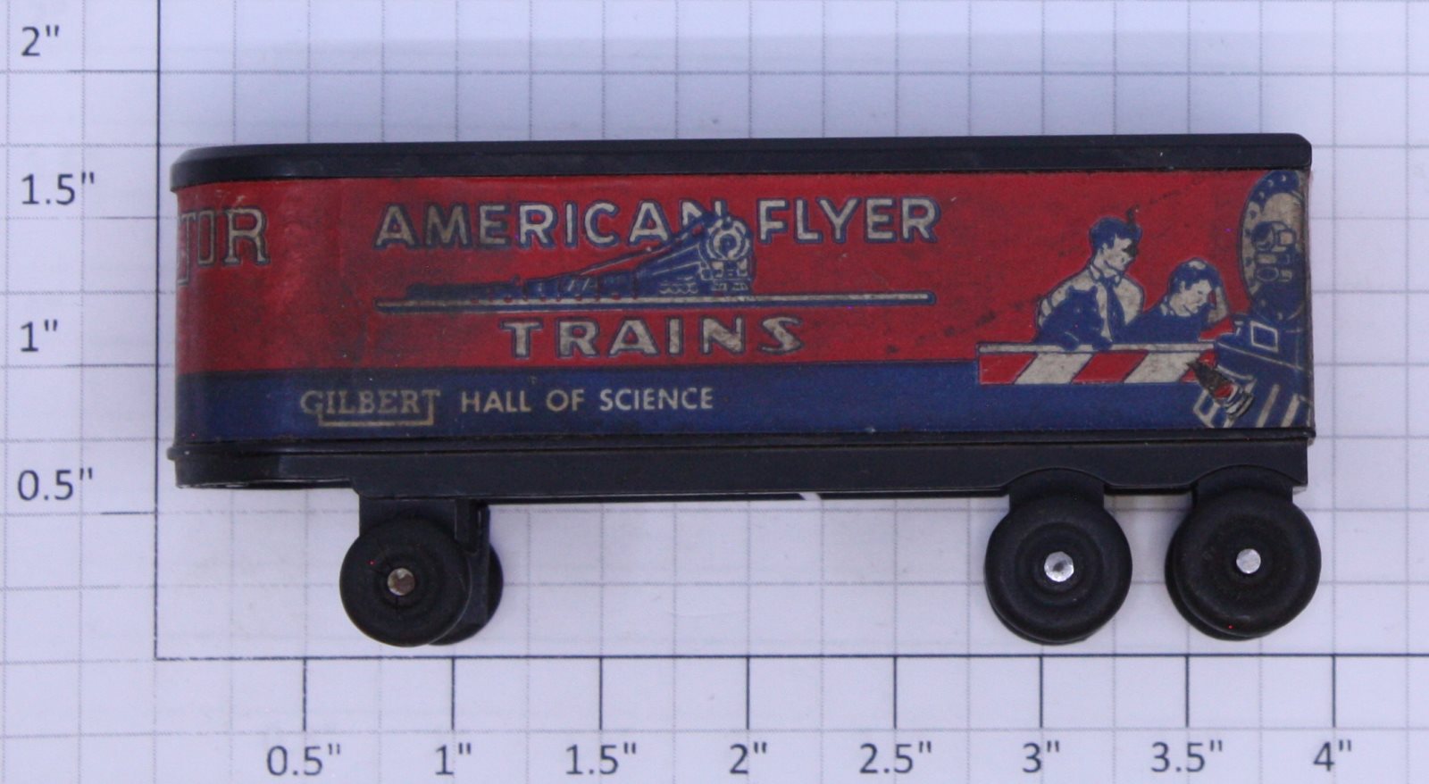 American Flyer PA14B063 S Scale Gilbert Erector Piggyback Trailer