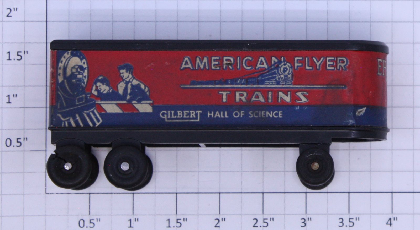American Flyer PA14B063 S Scale Gilbert Erector Piggyback Trailer