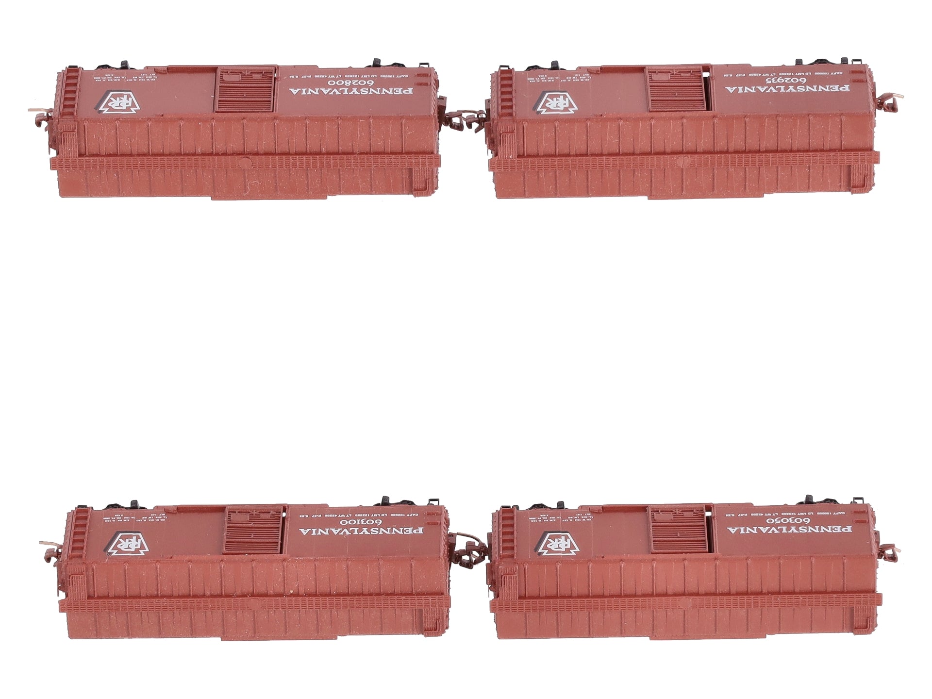 Micro-Trains 99400030 Z PRR 40' Single-Door Box Car Runner Pack (Set of 4)