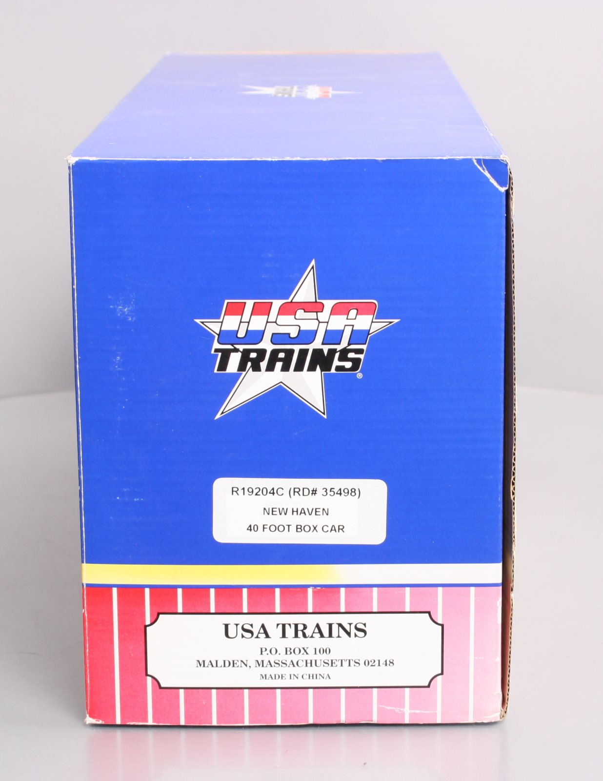 USA Trains R19204C G New Haven 40 Ft. PS-1 Simulated Steel Box Car #36498