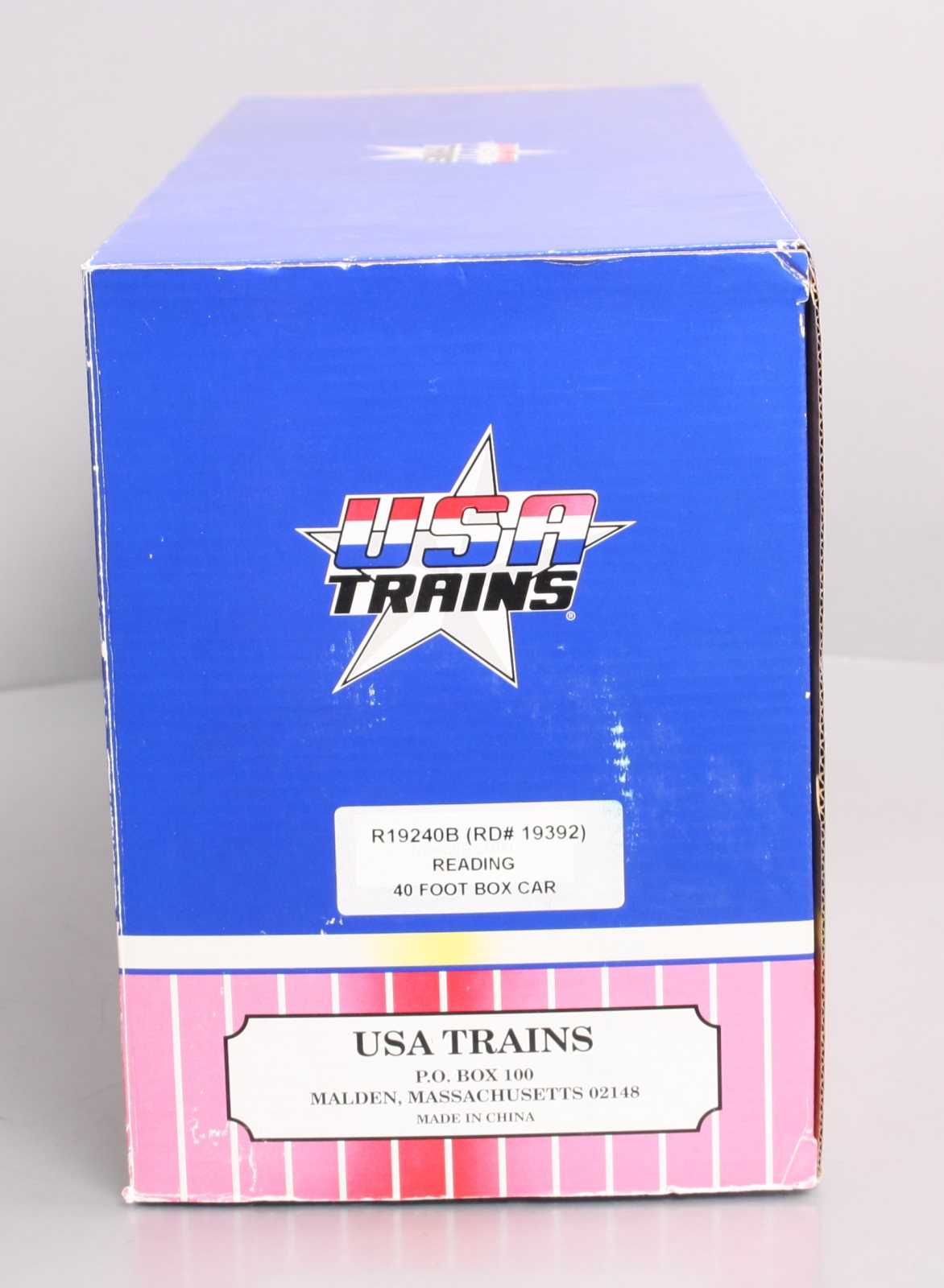 USA Trains R19240B G Reading 40 Ft. PS-1 Simulated Steel Box Car #19392