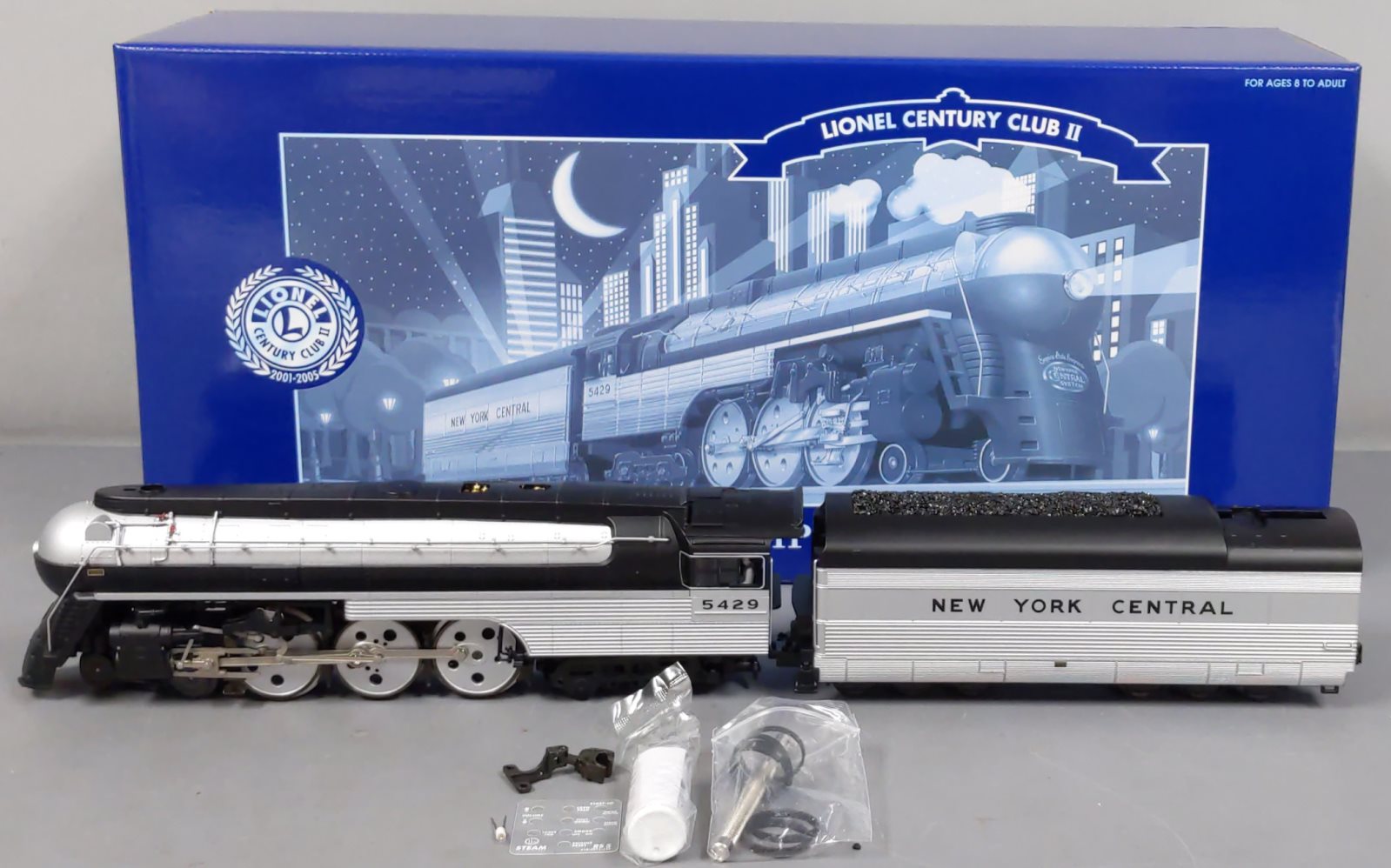 Lionel 6-38000 O Gauge NYC 4-6-4 Empire State Steam Locomotive & Tender #5429 EX/Box