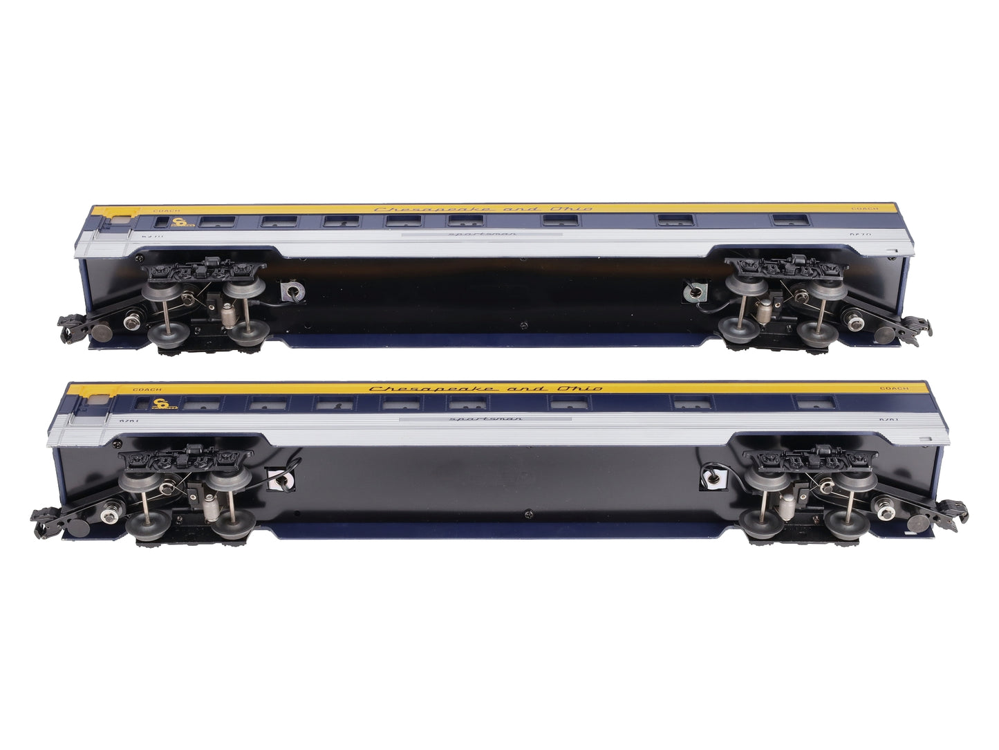 Williams 43105 O Gauge C&O 72 Ft. Streamline Passenger 2-Pack