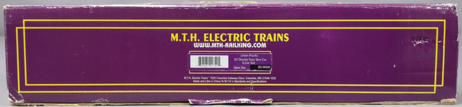 MTH 20-9008 O Union Pacific 50' Double Door BoxCar (Set of 6) NIB