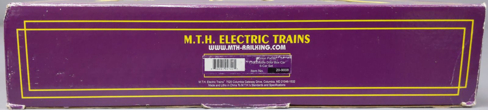 MTH 20-9008 O Union Pacific 50' Double Door BoxCar (Set of 6) NIB