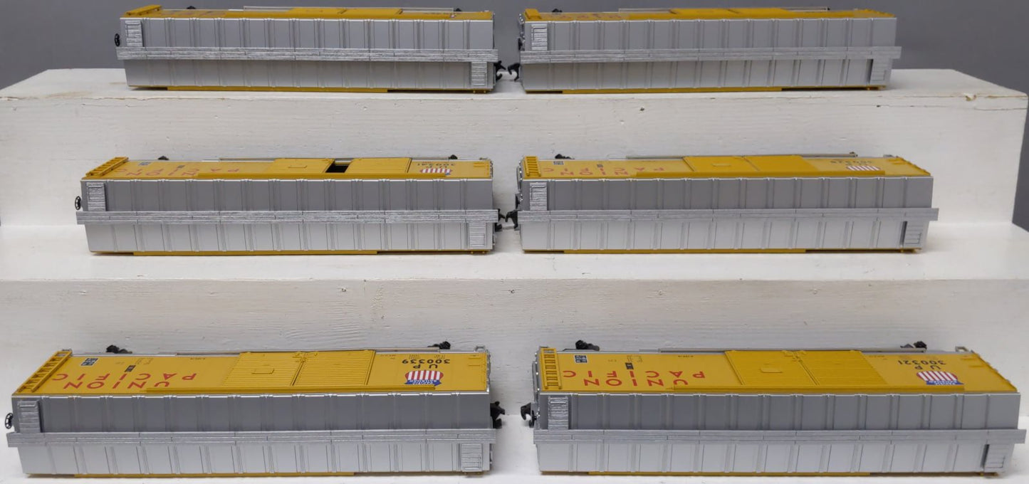 MTH 20-9008 O Union Pacific 50' Double Door BoxCar (Set of 6) NIB