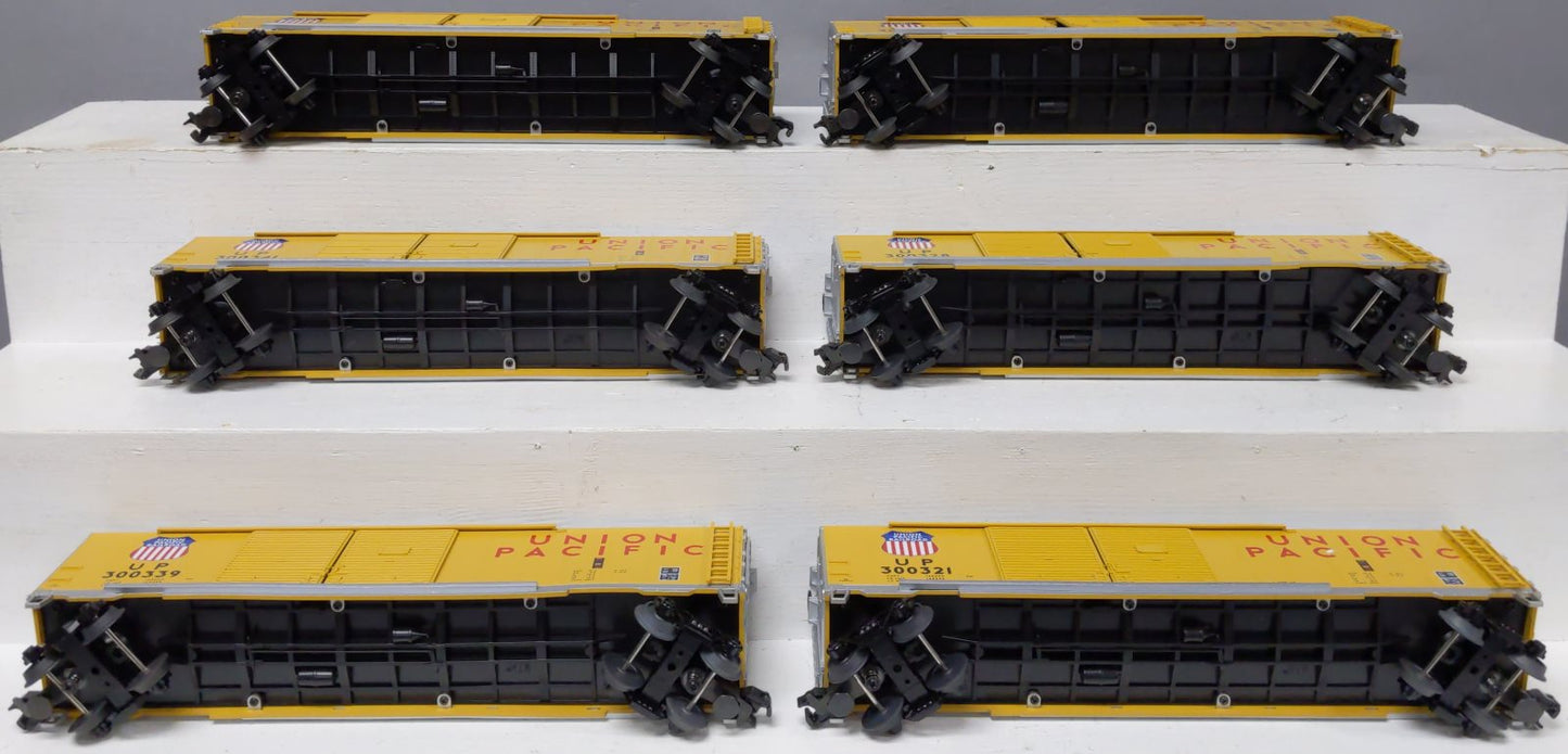 MTH 20-9008 O Union Pacific 50' Double Door BoxCar (Set of 6) NIB