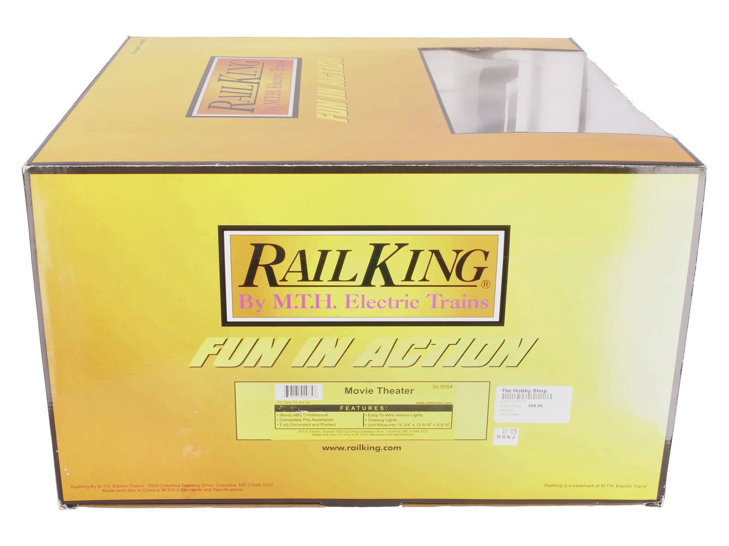 MTH 30-9054 O Railtowne Movie Theater NIB