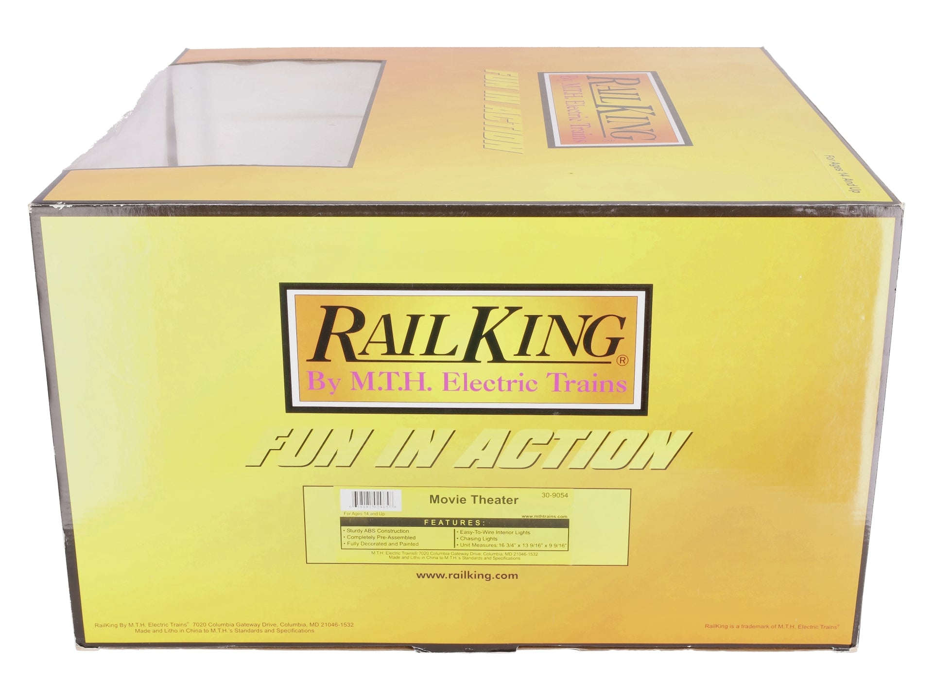 MTH 30-9054 O Railtowne Movie Theater NIB