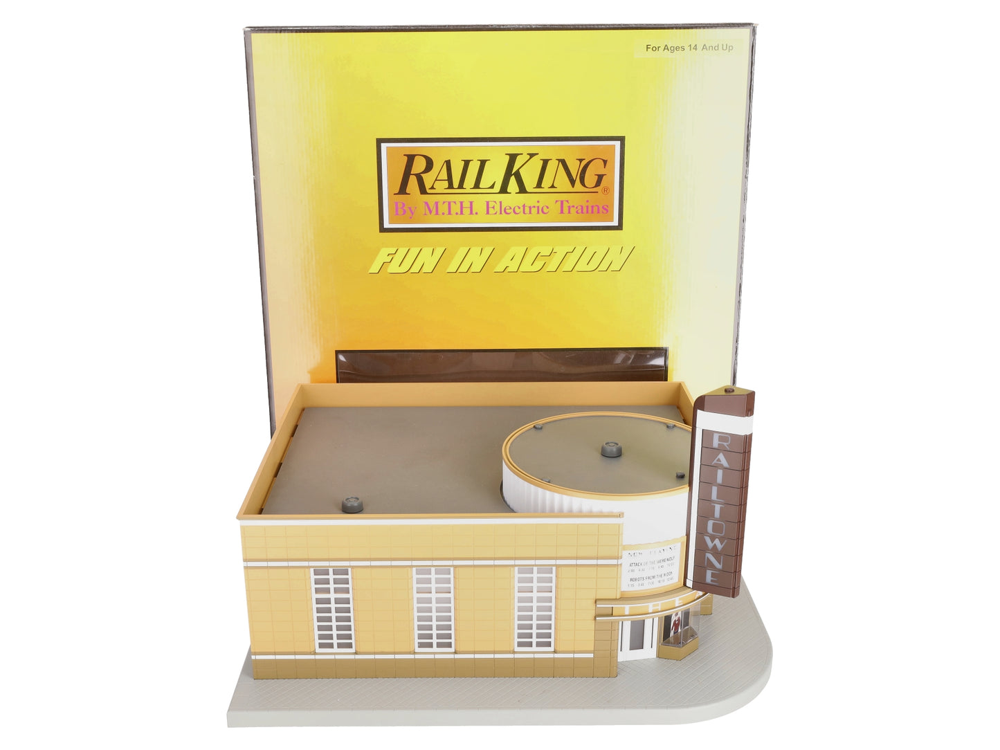 MTH 30-9054 O Railtowne Movie Theater NIB