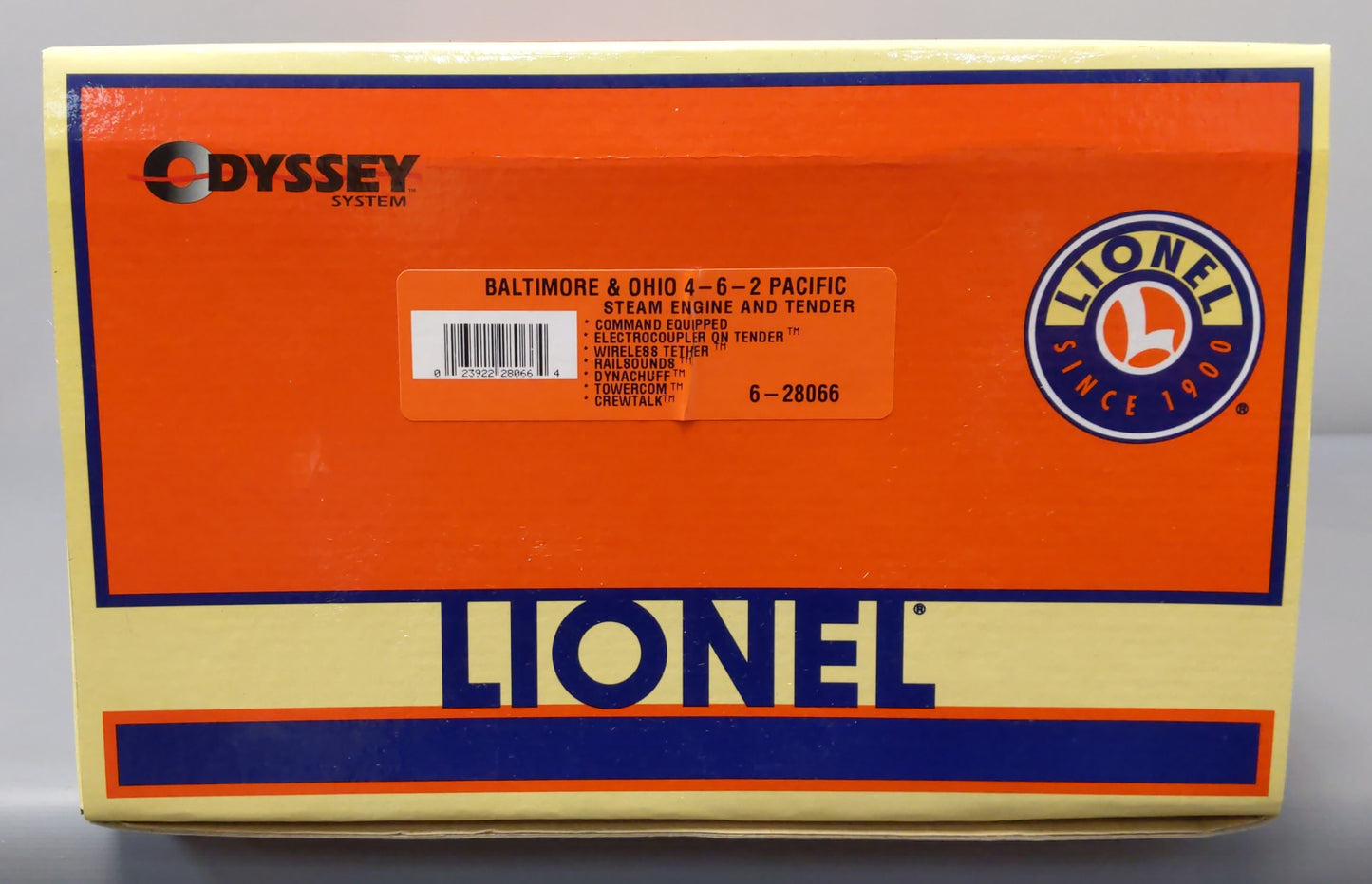 Lionel 6-28066 O Baltimore & Ohio 4-6-2 President Harrison Steam Locomotive LN/Box