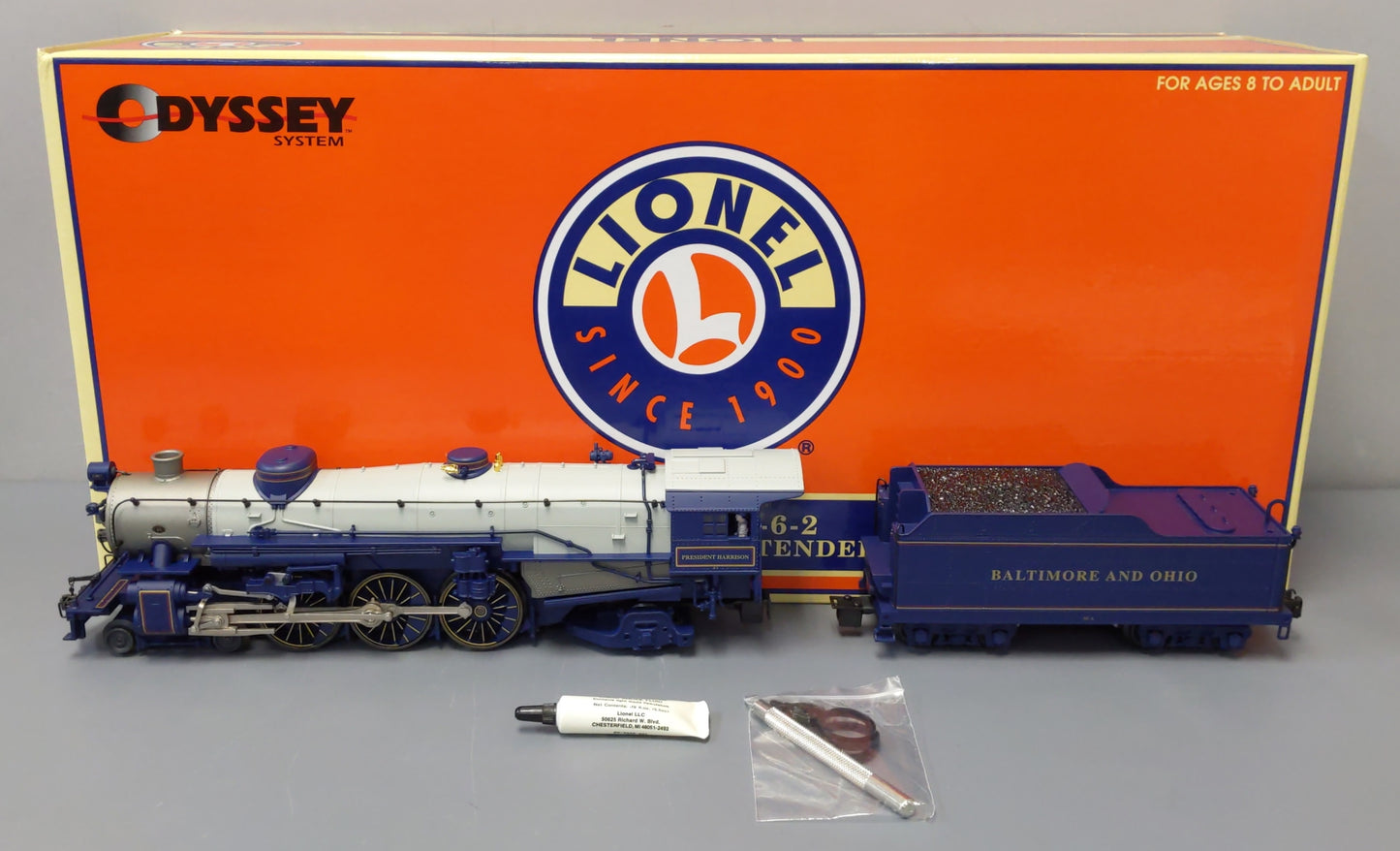 Lionel 6-28066 O Baltimore & Ohio 4-6-2 President Harrison Steam Locomotive LN/Box