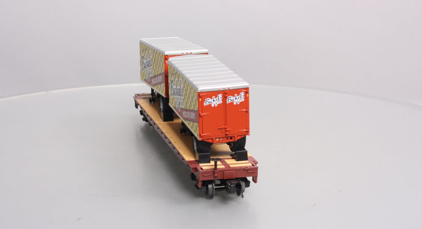 MTH 20-95508 O Pennsylvania Flat Car with PUP Trailers #175251