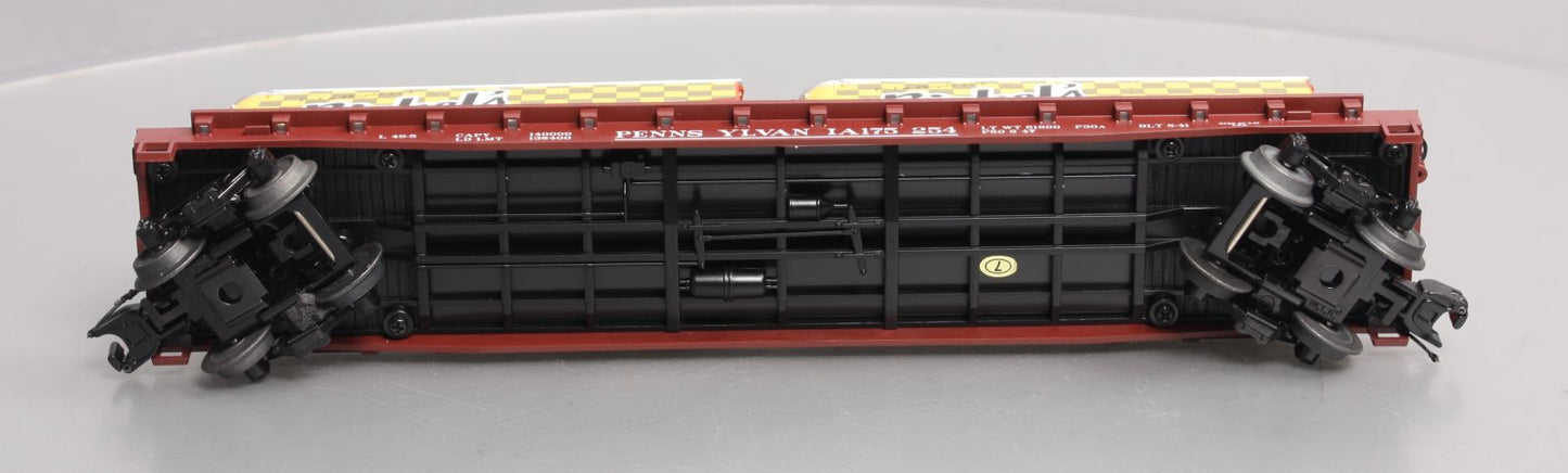 MTH 20-95508 O Pennsylvania Flat Car with PUP Trailers #175251