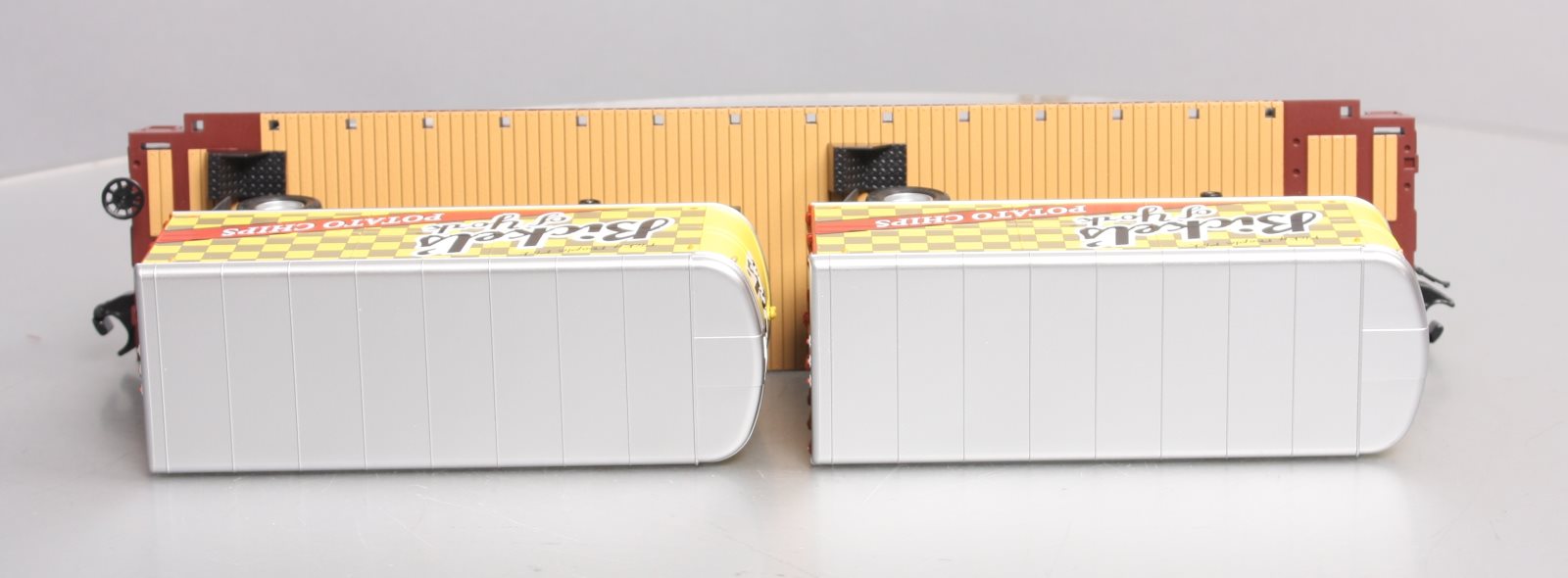 MTH 20-95508 O Pennsylvania Flat Car with PUP Trailers #175251
