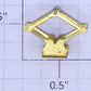Lionel 254-24 Brass O Gauge Small Pantograph