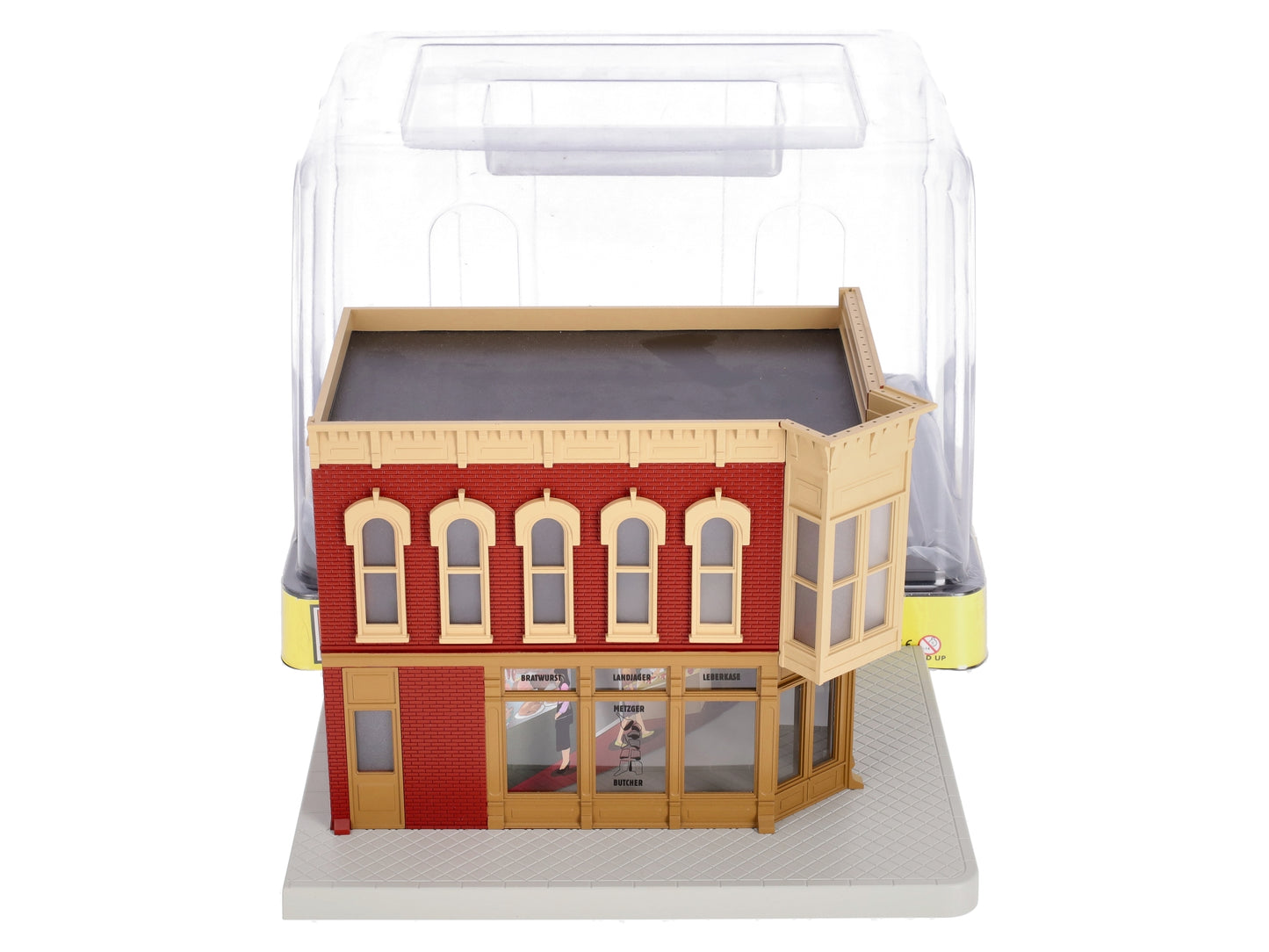 MTH 30-90341 O Scale Metzger Butcher Shop Corner Building w/ Blinking Sign