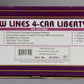 MTH 20-2784-1 Red Arrow Lines Liberty Liner O Gauge Train Set w/PS 2.0