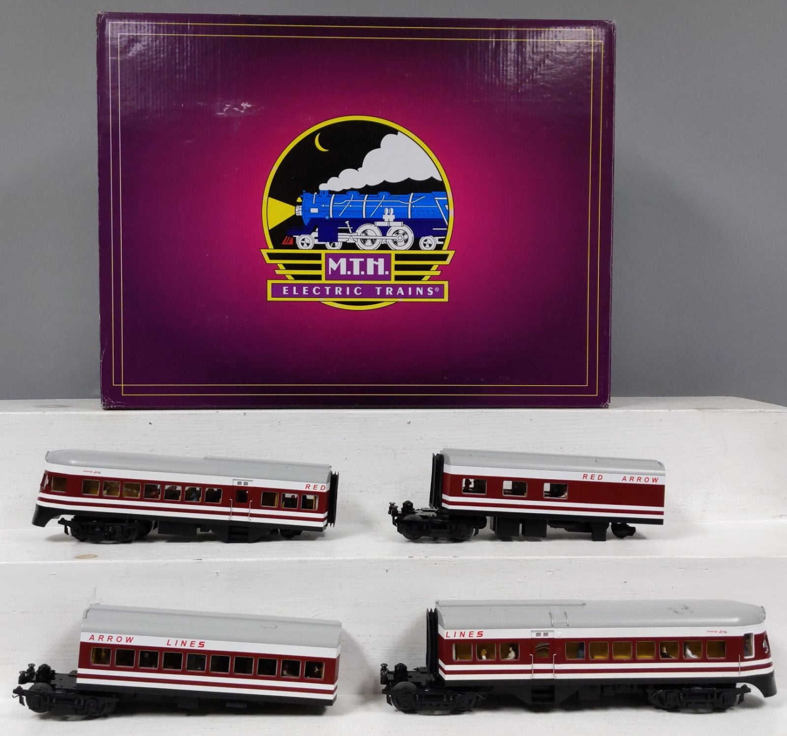 MTH 20-2784-1 Red Arrow Lines Liberty Liner O Gauge Train Set w/PS 2.0