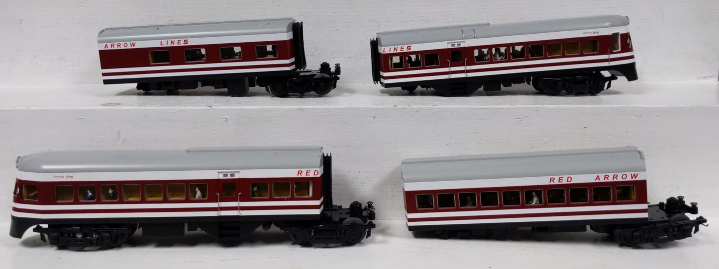 MTH 20-2784-1 Red Arrow Lines Liberty Liner O Gauge Train Set w/PS 2.0